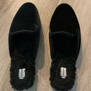 Birdies Phoebe Velvet fur lined mule